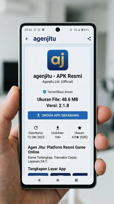 Tampilan halaman APK agenjitu