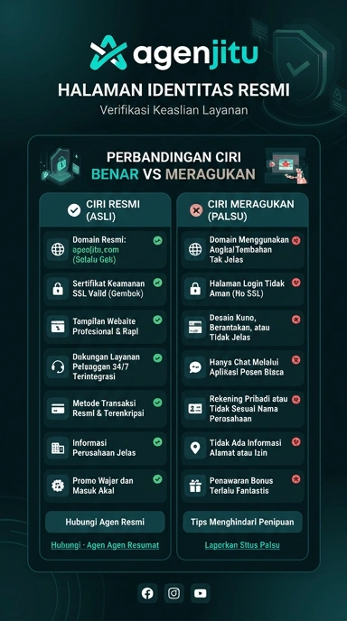 Tampilan kanal resmi agenjitu