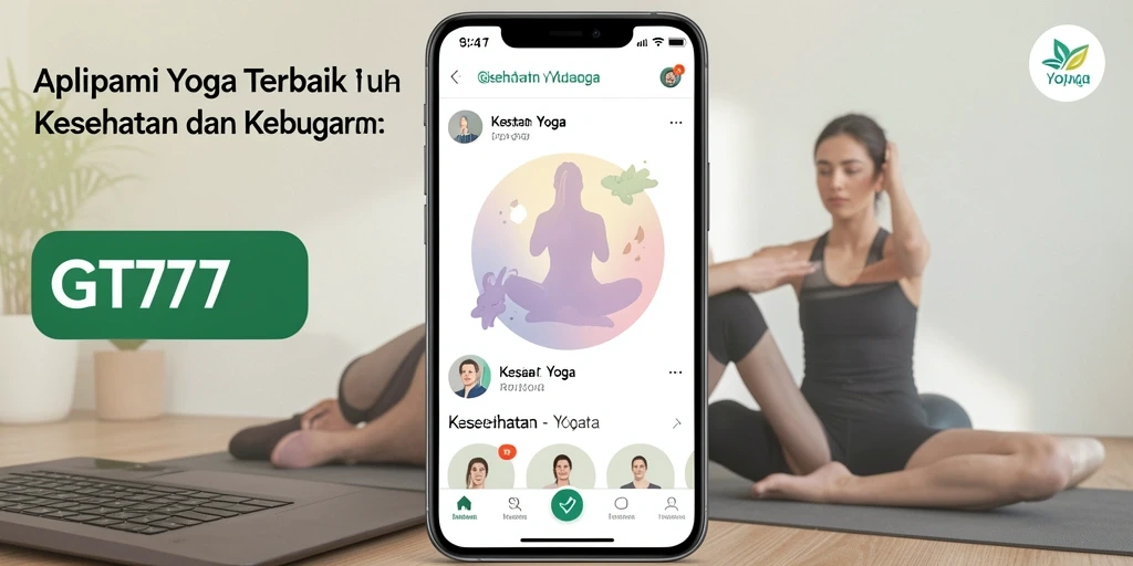 Tampilan antarmuka aplikasi Yoga yang menarik dan fungsional.