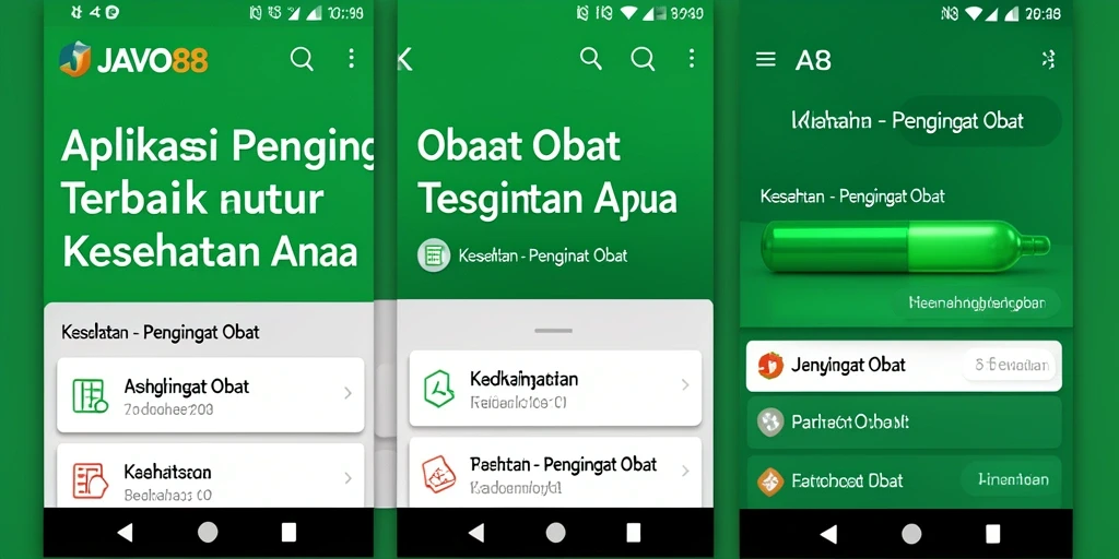 Tampilan antarmuka aplikasi JAVO88 yang simple dan informatif.