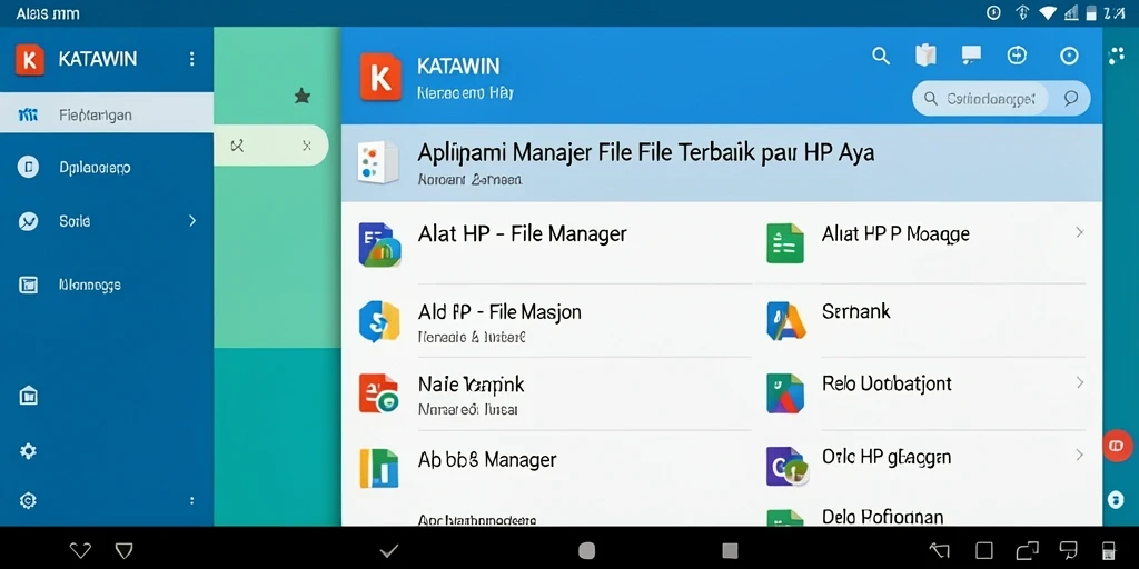 Tampilan antarmuka aplikasi KATAWIN yang intuitif dan efisien.