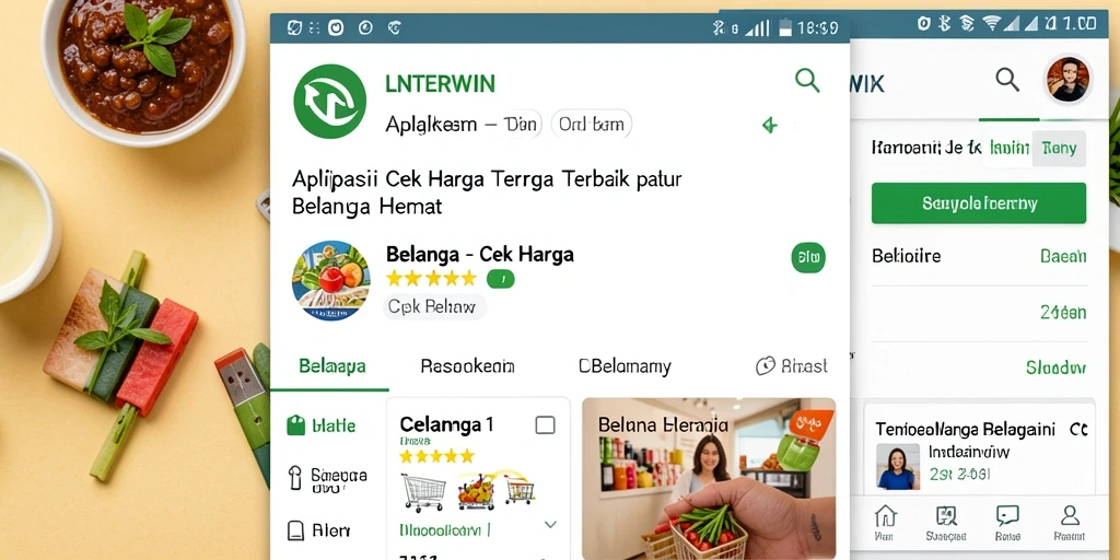 Tampilan utama aplikasi LNTERWIN dengan fitur Cek Harga yang intuitif.