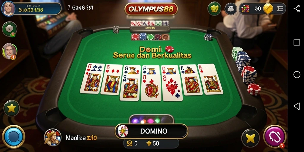 Tampilan antarmuka OLYMPUS88 yang menarik dan fungsional.